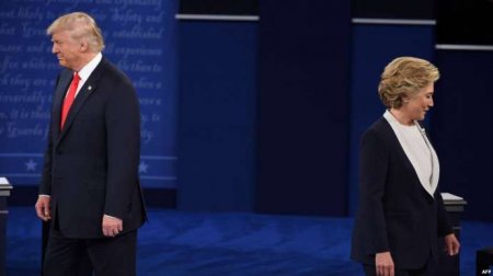Klinton və Tramp teledebatdan düşmən kimi ayrıldı