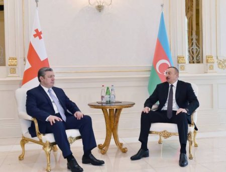 Prezident Gürcüstanın Baş nazirini qəbul edib – Fotolar