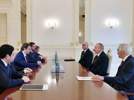 Prezident İlham Əliyev Rusiyanın iqtisadi inkişaf nazirini qəbul edib - FOTO