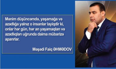 SİYASƏT OYNAMAQ İSTƏYƏNLƏR ÜÇÜN YOX, OYNAMAĞI BACARANLAR ÜÇÜNDÜR-Faiq ƏHMƏDOV