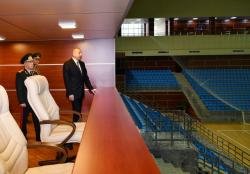 Prezident İlham Əliyev Fövqəladə Hallar Nazirliyinin İdman-Sağlamlıq Mərkəzinin açılışında iştirak edib - Fotolar