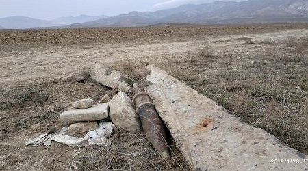 Azərbaycanda  fabrikin yaxınlığında mərmi tapıldı