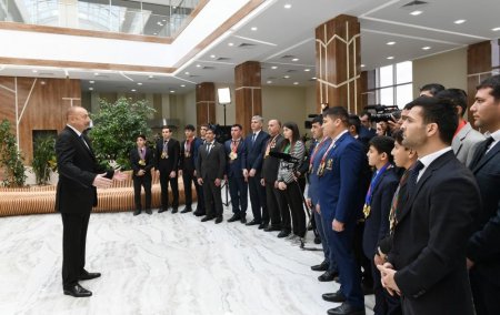 Prezident Beyləqan Olimpiya İdman Kompleksinin açılışında