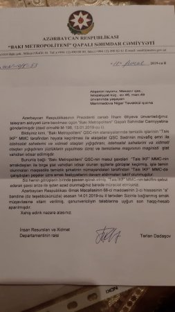 "Bakı Metropoliteni" QSC-də ilginc olay: İşçilər aldadılaraq işdən çıxarılır