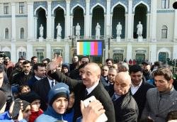 Prezident İlham Əliyev "Bakı 2019: Ulduzlar Finalı" qarşılaşmasını izləyib - FOTO