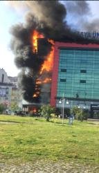 Universitetdə güclü yanğın - FOTO