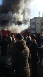 Bakının Nizami rayonunda güclü yanğın- FOTO - YENİLƏNİB