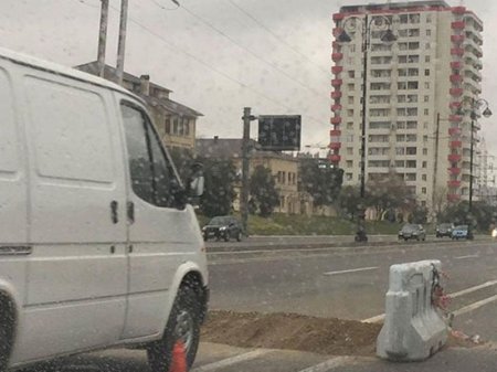 Nobel prospektində qaz sızması baş verib - FOTO