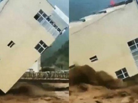 İranda sel fəlakəti: altı mərtəbəli bina çökdü