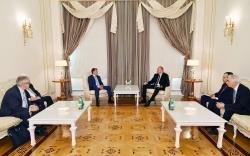 Prezident İlham Əliyev Rusiyanın Əmək və Sosial Müdafiə nazirini qəbul edib - FOTO