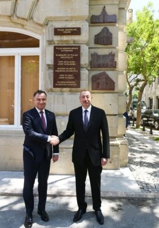 İlham Əliyev və polşalı həmkarı Bakıda açılışda - YENİLƏNİB + FOTO