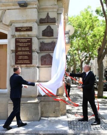 İlham Əliyev və polşalı həmkarı Bakıda açılışda - YENİLƏNİB + FOTO
