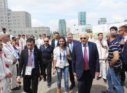 Heydər Əliyev Fondunun vitse-prezidenti Leyla Əliyeva İkinci Avropa Oyunlarında iştirak edən Azərbaycan idmançıları ilə görüşüb